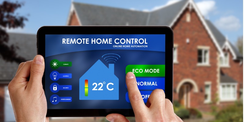 Setting home temperature to eco mode for energy efficiency